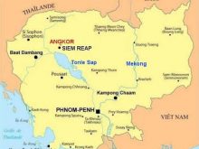 Map of Cambodia Map Region