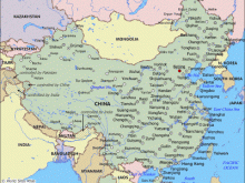 china world map