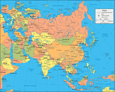 map of asia map of asia