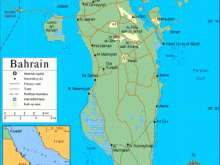 Mapa de Bahrein