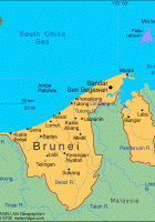 map of Brunei