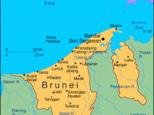 map of Brunei