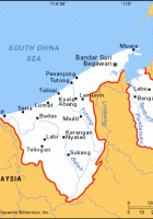 map of Brunei