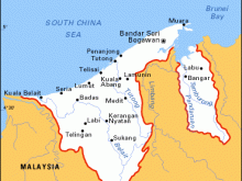 map of Brunei