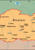 Map of Bhutan