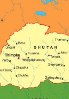 Map of Bhutan