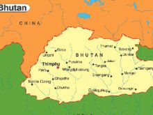 Map of Bhutan