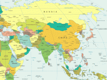 map of asia