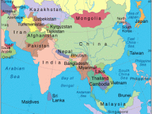 map of asia