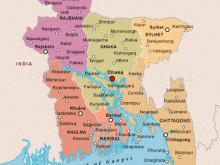 Map of Bangladesh Map Region