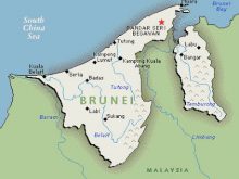 map of Brunei