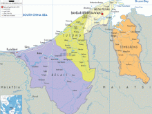 Map of Brunei Map Region