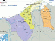 Map of Brunei