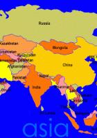 map of asia