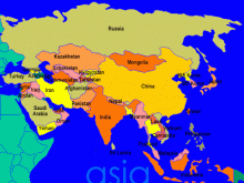 map of asia