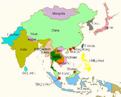 map of asia map of asia