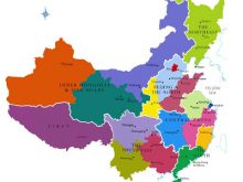 Map of political china