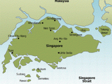 Map of Singapore