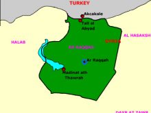 map of ar raqqah