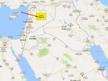 map of syria