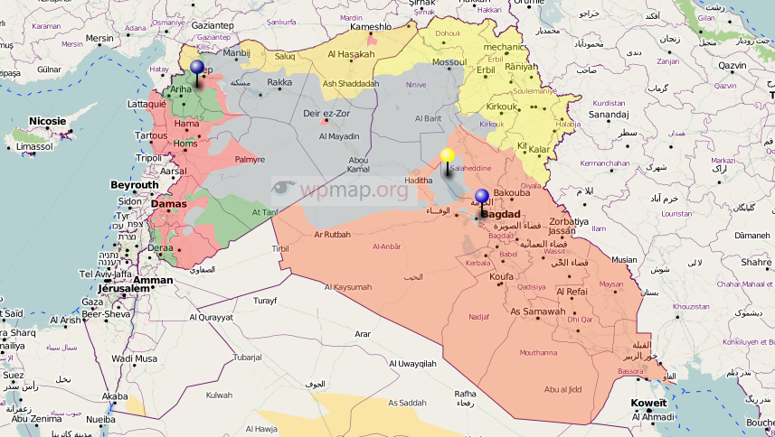 Iraq civil map