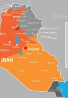 War map of Iraq and Kurdish regional government