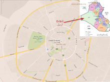 map of erbil