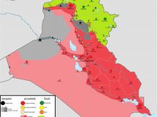 peshmerga and Hashd al Shabi war map