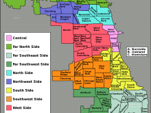 Chicago community areas map