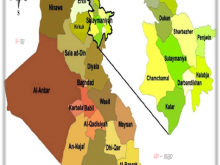 Map of Iraq b Map of the Sulaymaniyah province where the filed study was