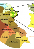 map of the Sulaymaniyah province where the filed study was