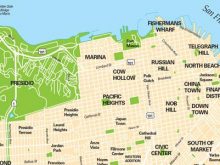San Francisco Neighborhoods Districts Map