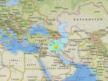 Sulaymaniyah earthquake map