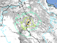 Sulaymaniyah earthquake map