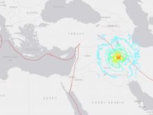 Sulaymaniyah earthquake map