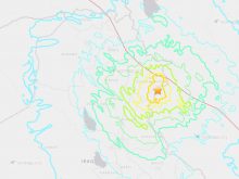 Sulaymaniyah earthquake map