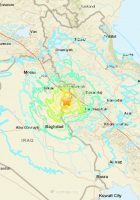Sulaymaniyah earthquake map