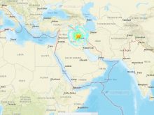 Sulaymaniyah earthquake map