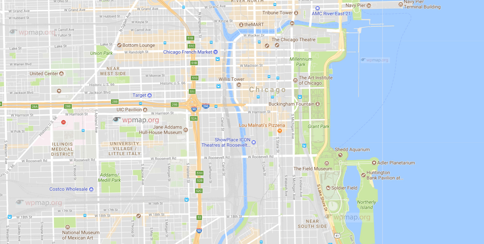 map of chicago map of chicago